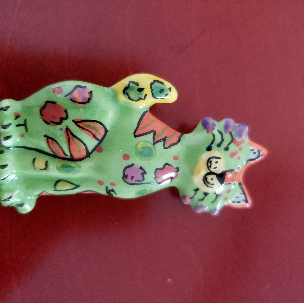 Ceramic Cat Pin - image 2